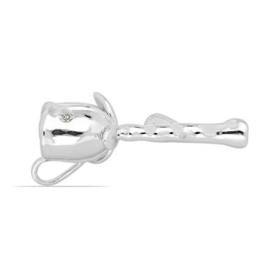 BUY NATURAL WHITE DOUBLE CUT DIAMOND GEMSTONE STYLISH PENDANT